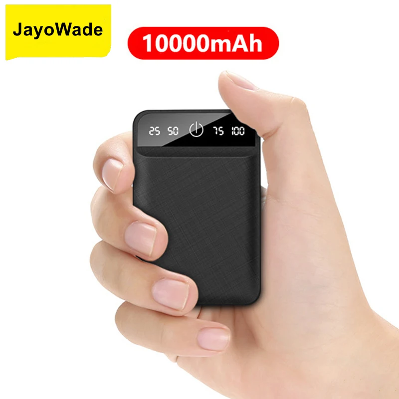 

JayoWade Mini Power Bank 10000 мАч Портативная быстрая зарядка PowerBank 10000 мАч USB PoverBank Зарядное устройство для iPhone 16 Xiaomi