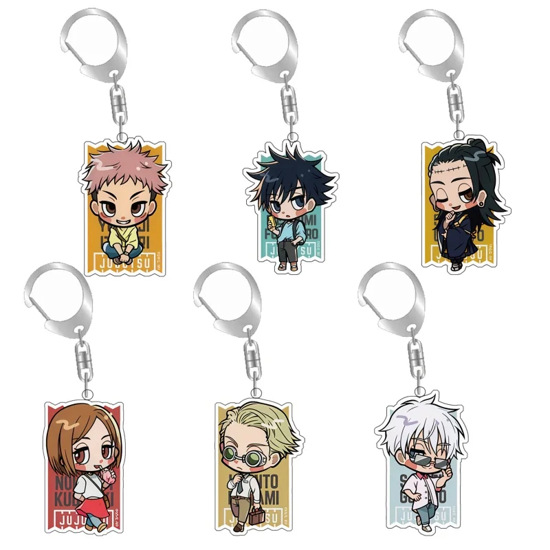 

Акриловый брелок-подарок по аниме Jujutsu Kaisen с персонажами: Юдзи Итадори, Сатору Годжо, Нобара Кугисаки, Мицуя Тоута, Шинобу Ооджо