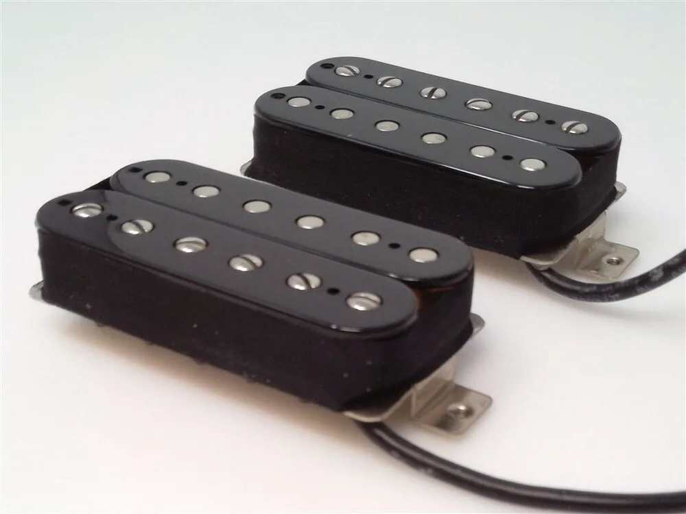 Standard For L/P '57 Classic Plus Neck Bridge Humbucker Pickup Set Black