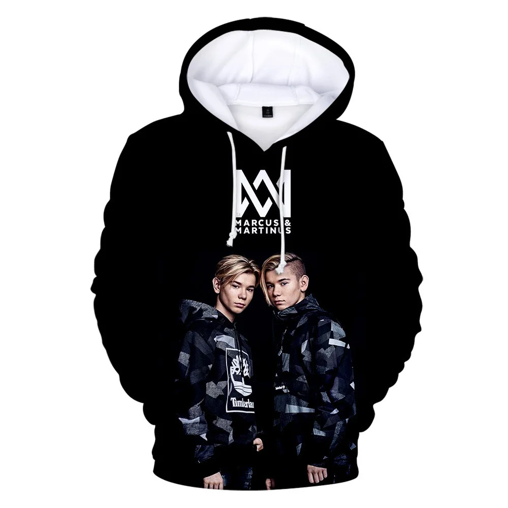 

2023 NEW Marcus and Martinus 3D Print Hoodies Women Men Fashion Casual Hooded Sweatshirts Harajuku Streetwear Oversized Hoodie