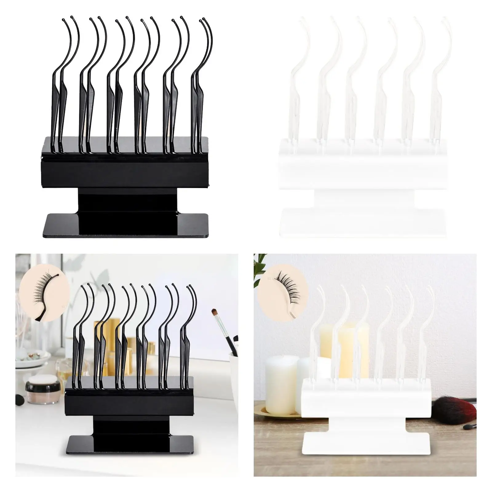 12 ชิ้น Eyelash Display Stick ขนตา Sticks สําหรับแต่งหน้าทุกวัน