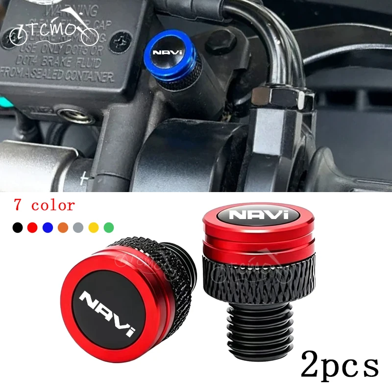 Motorcycle M10*1.25 CNC Aluminum Screws Bolts Mirror Hole Plugs Caps For HONDA DREAMWING Navi 110 Navi110 Universal All Year