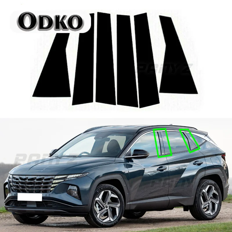 

Столбы столба автомобиля дверь окно отделка Декоративная панель стикер Стайлинг для Hyundai Tucson NX4 2022-2023 аксессуары автомобильные Внешние