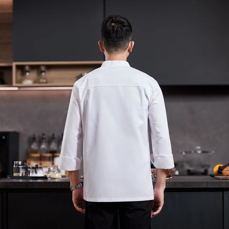 シェフ服3点セット卸売ケータリング作業服キッチンエプロン調理帽ベーカリークックシャツ作業服ウェイタースーツ
