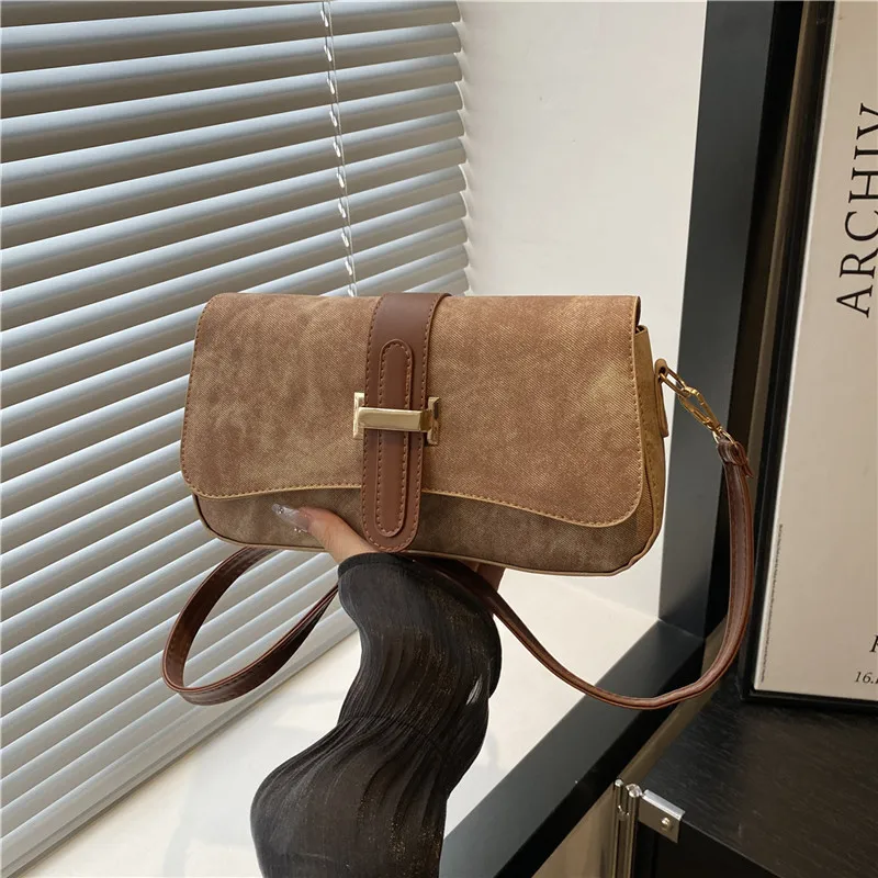 

2025 French Style Shoulder Bag, Vintage Crossbody Purse for Women, Minimalist Work Bag
