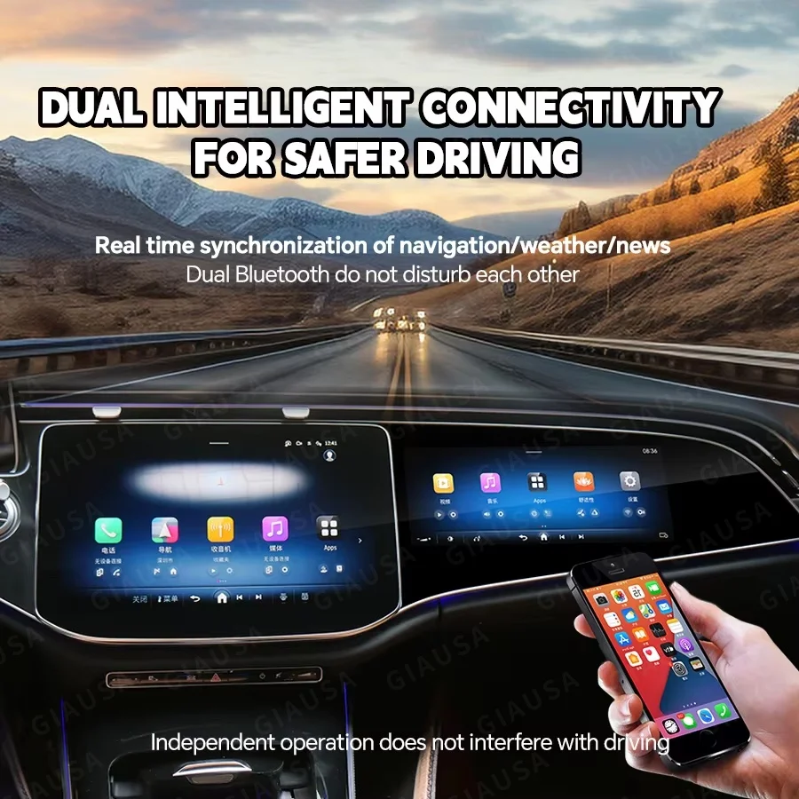 Co-Pilot Entertainment-Bildschirm, geeignet für Mercedes Benz New E Class W214 2024+, LED-Display, Multi-Media-Passagier-Touchscreen