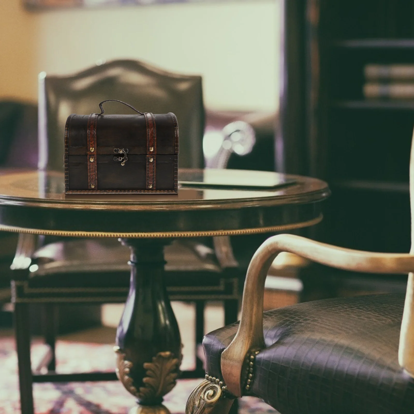 

Retro Storage Box Wooden Jewelry Box For Earrings Rings Necklaces Bracelets Desktop Organizer Household Storage Case Wood