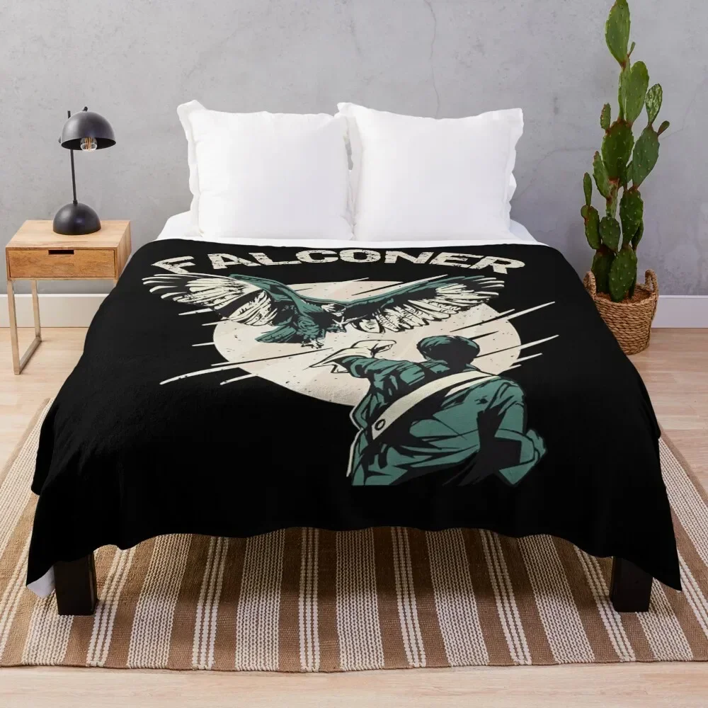 

Falconry Bird landing on Falconer armClassic T-Shirt.png Throw Blanket Sofas Luxury Throw Beautifuls Blankets