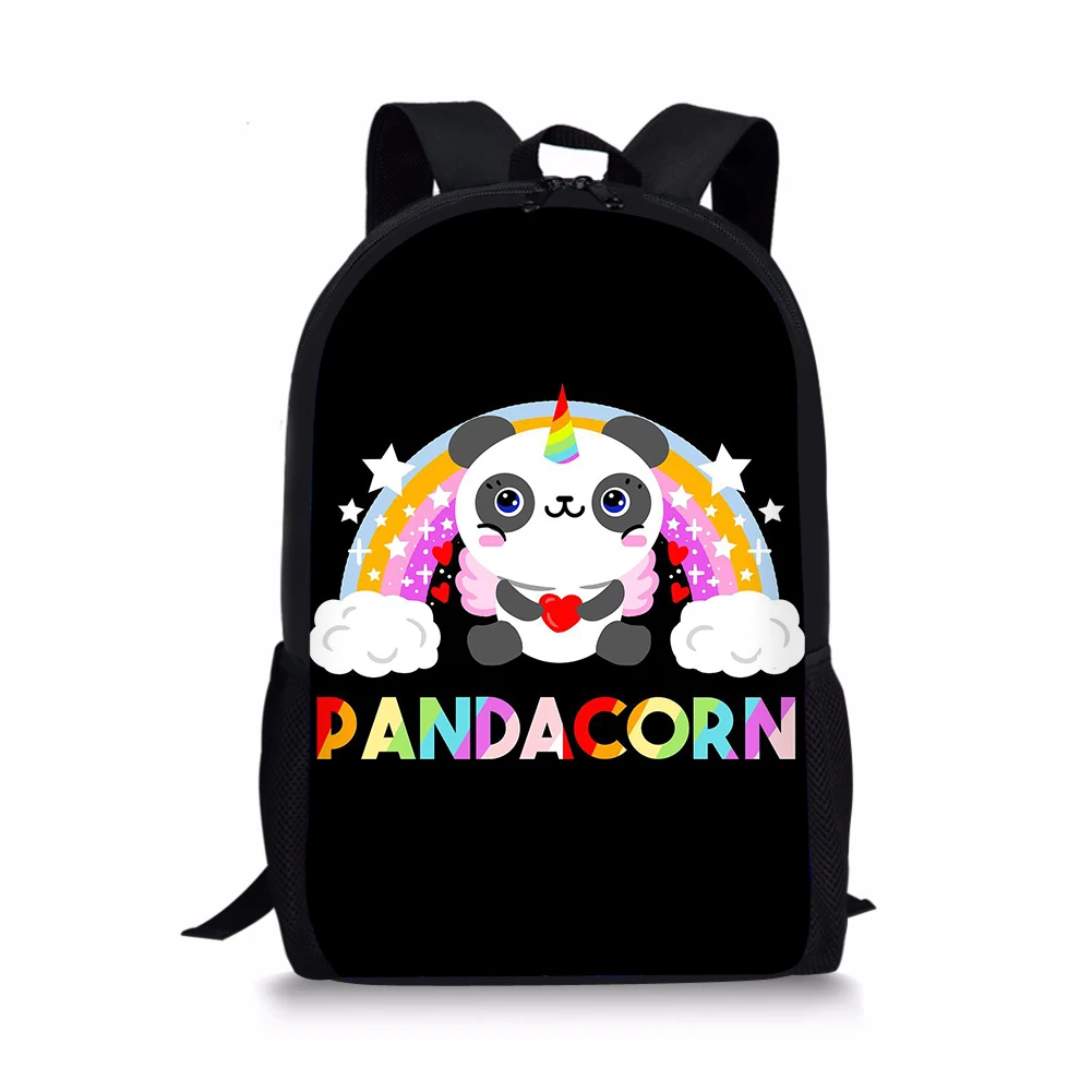 Tas punggung siswa pola Unicorn, tas ransel kapasitas besar motif kartun hewan remaja perempuan dan laki-laki