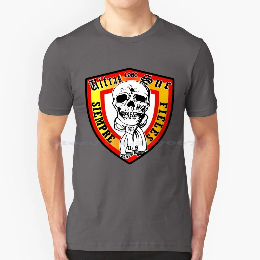 Ultras Sur Camiseta Clásica T Shirt 100% Cotton Tee Football Ultras Ultras Sur 1980 Ultras Sur Football Southern Ultras Real