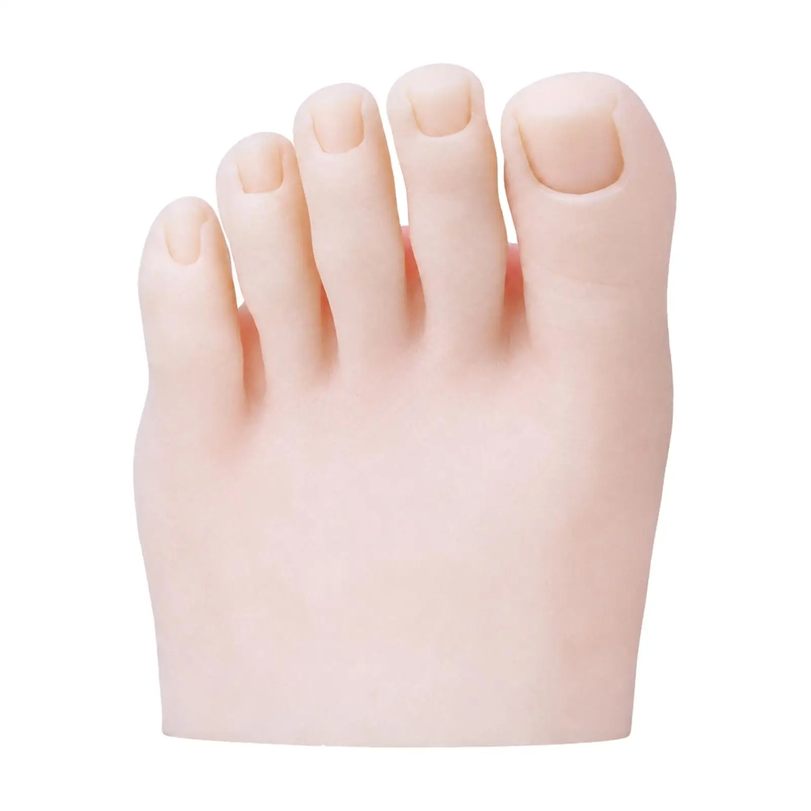 Silicone Manicure Training Foot Practice Model for Pedicure Nail Art Skill Building at Home