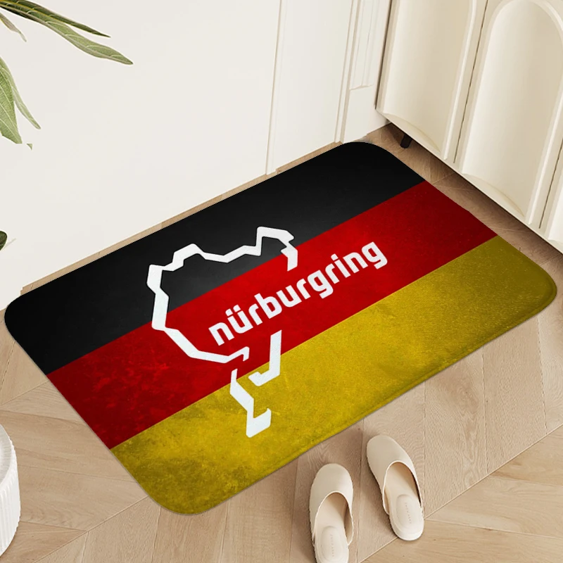 

Living Room Rug Nurburgring, Funny Doormat Entrance Door, Non Slip Carpet for Bedroom, Modern Home Decoration, Non-slip Mat