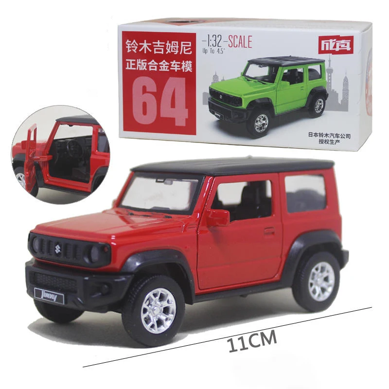 1:32 Suzuki Jimny SUV coche de aleación fundido a presión y vehículos de juguete modelo de coche modelo a escala en miniatura coche para niños