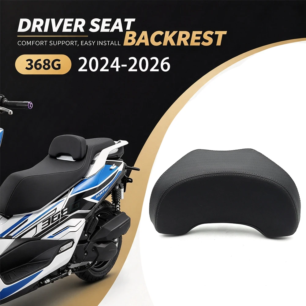 For Zontes 368g G368 2024 2025 2026 Motorcycle ZT368G Driver Seat Backrest Support Saddle Leather Front Seatback Cushion Pad
