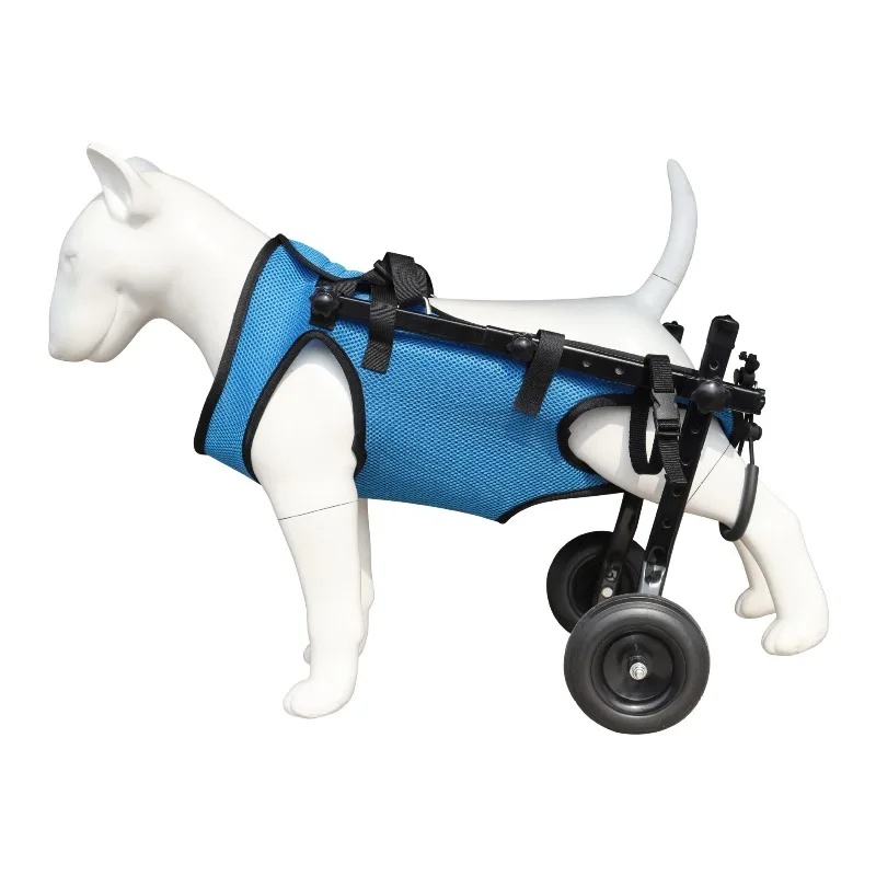 

Pet Dog Rear Leg Wheelchair Adjustable Hind Leg Support Mobility Aid Rehabilitation Cart Harness Lightweight Easy Durable Indoor