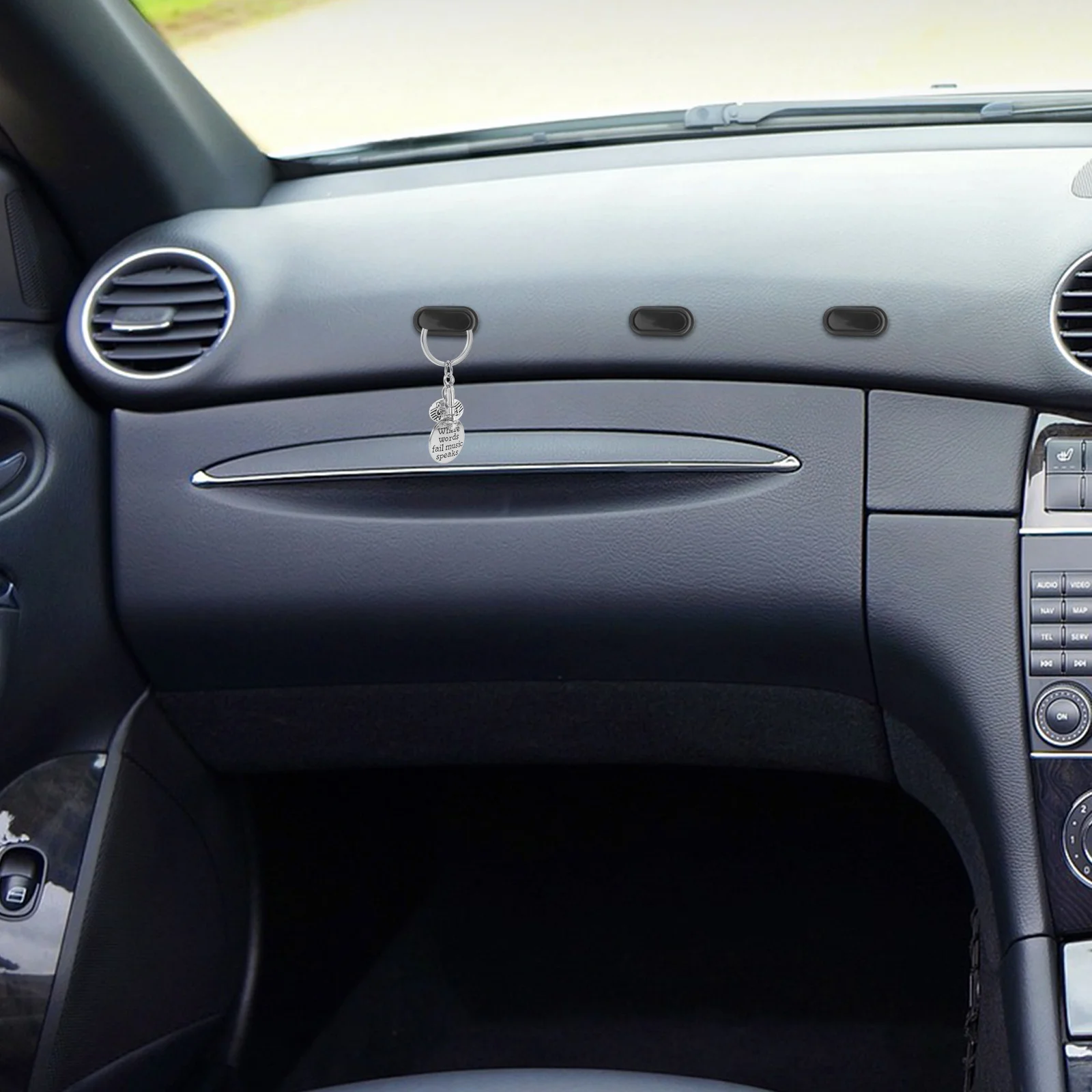 

4Pcs Car Mini Hooks Invisible Multifunctional Auto Adhesive Hangers for Keys Bags Accessories Interior Organizer