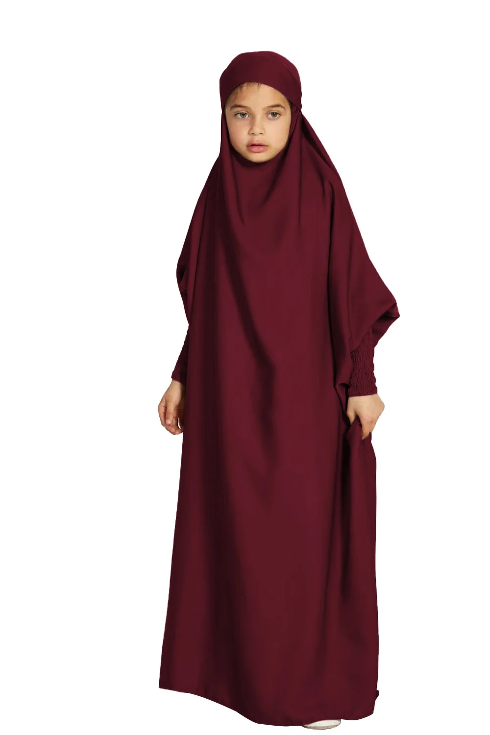 Baju doa Khimar Lebaran 2024 untuk wanita, baju Muslim Abaya Dubai Turki Islam