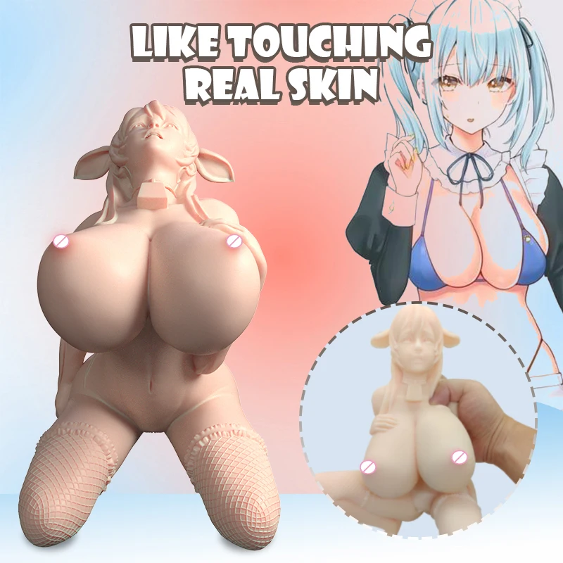 HESEKS Silicone Sex Doll For Men Artificial Vagina Sex Toy Male Masturbator Pocket Pussy Adults Shop Anime Figure Masturbation