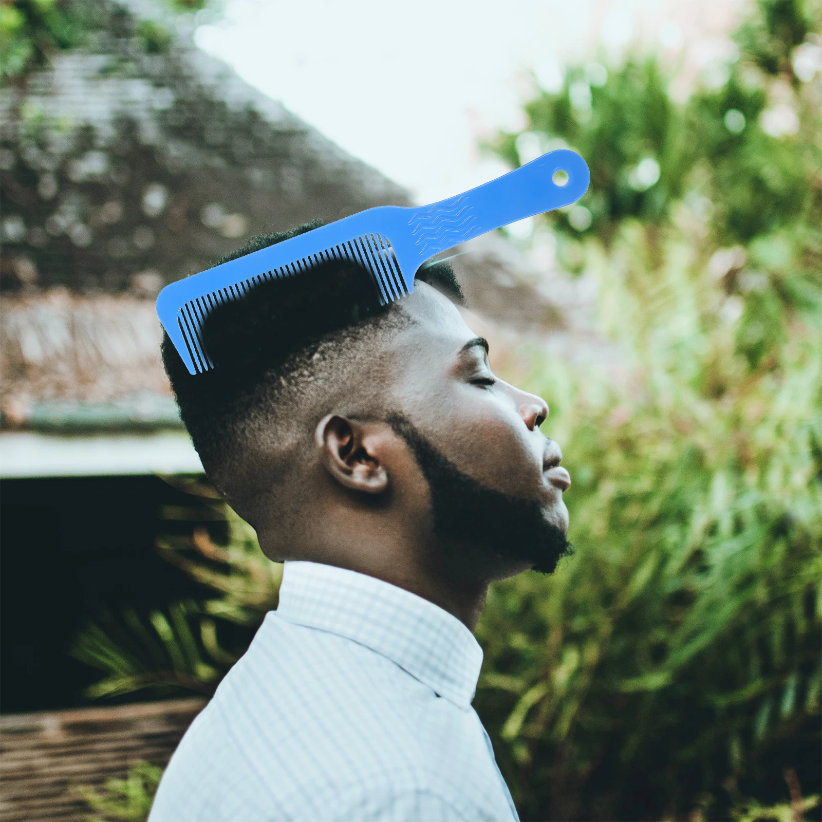 

4 шт. антистатическая расческа для мужчин Премиум портативная пластиковая расческа для волос массаж кожи головы кровообращение стимулирующая головная боль