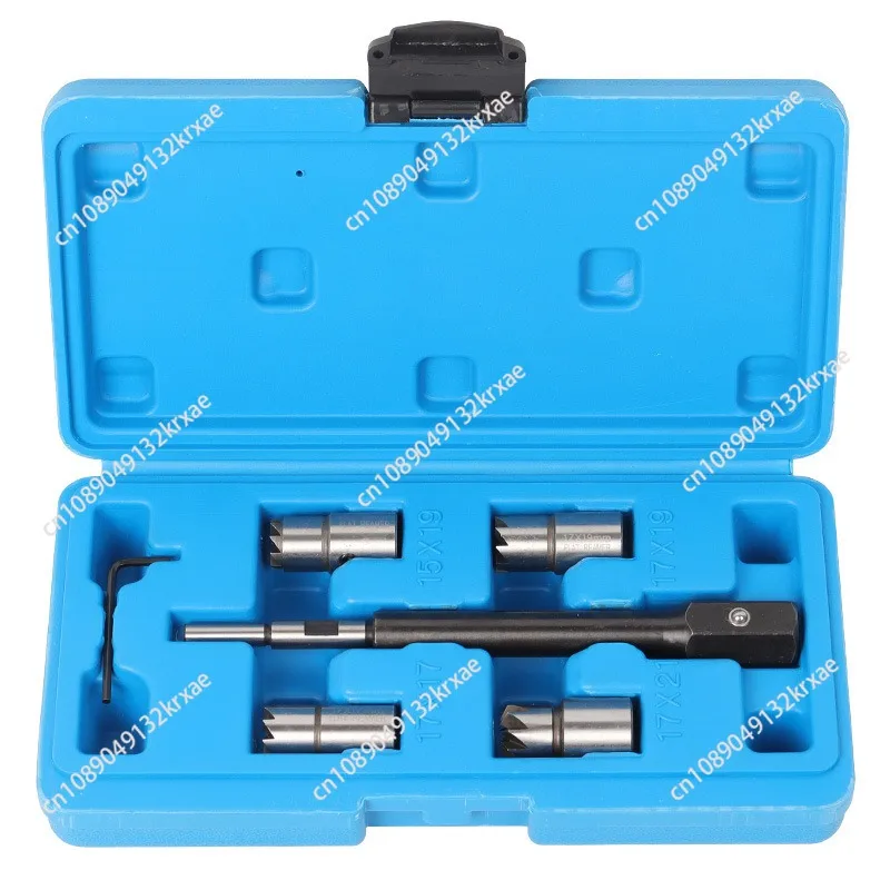 For Delphi Bosch BMW Merc CRD PSA Ford Fiat Peugeot 5/17 Piece Diesel Injector Seat Cutter Remover Removal Tool Kit