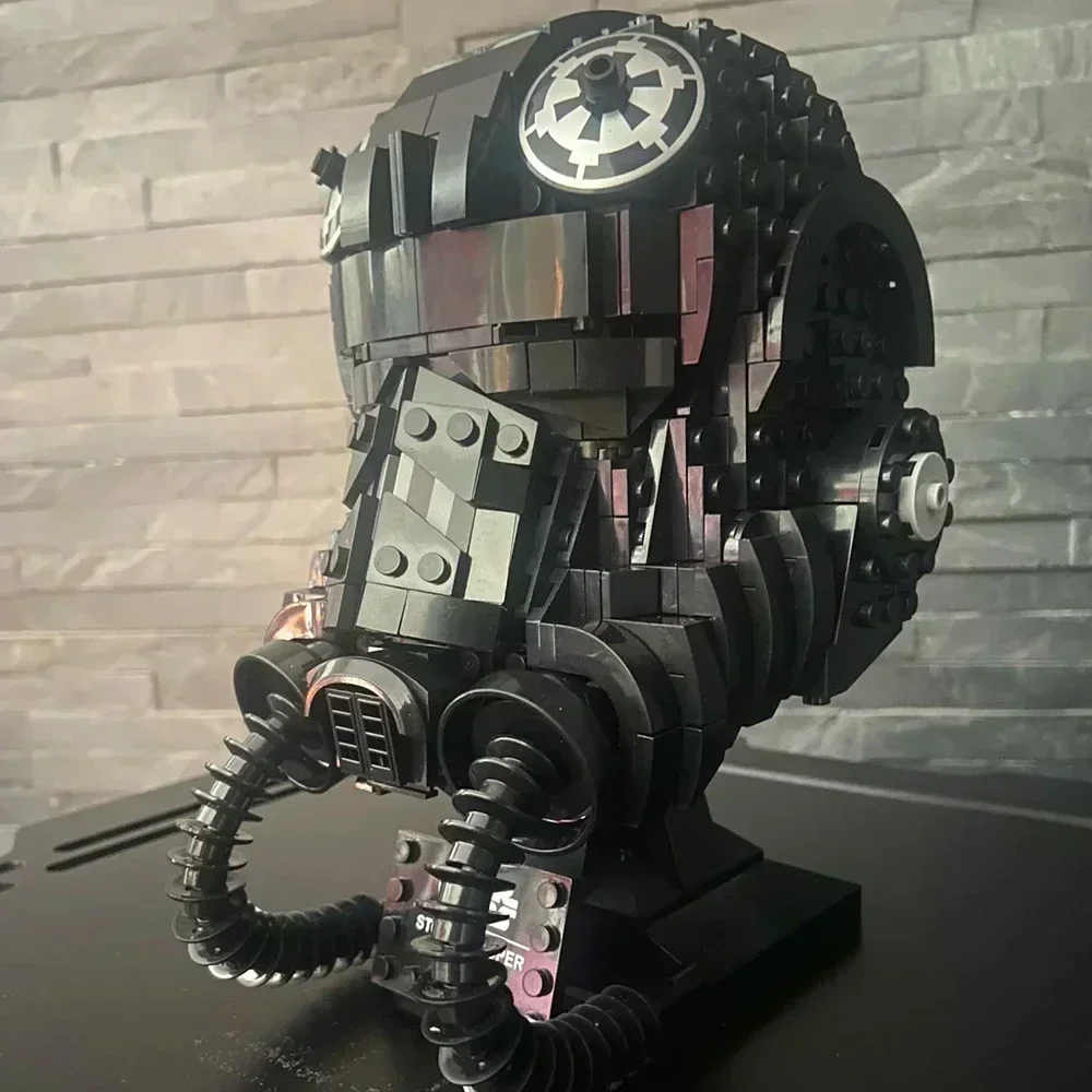 MOC NEW Anime Helmet Building Blocks 75276/75274 Pilot Helmet Model Toys For Kid Birthday Gifts image 3