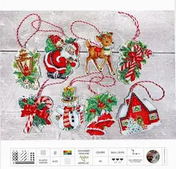 14CT Plastic Canvas Christmas toy decoration For DIY Handmade Needlework Embroidery Knitting Crafts Cross Stitch Ornaments