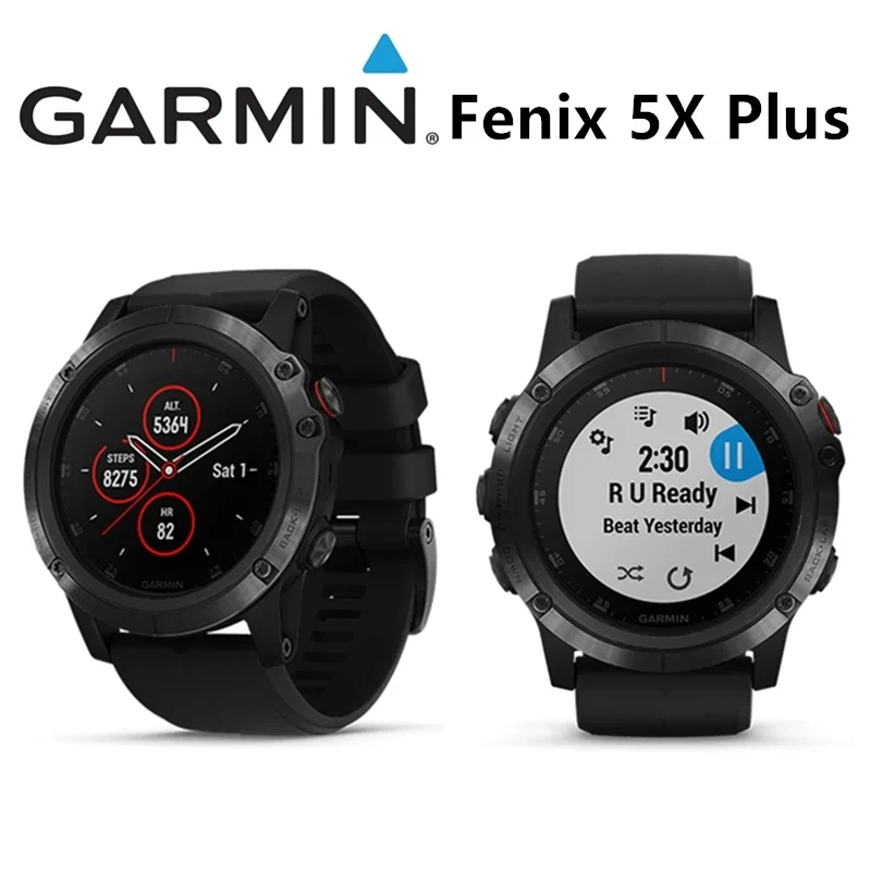 Garmin Fenix 5X Plus Multi Functional GPS Intelligent Optical Heart Rate Monitoring Watch, Multiple Language Version 95% New