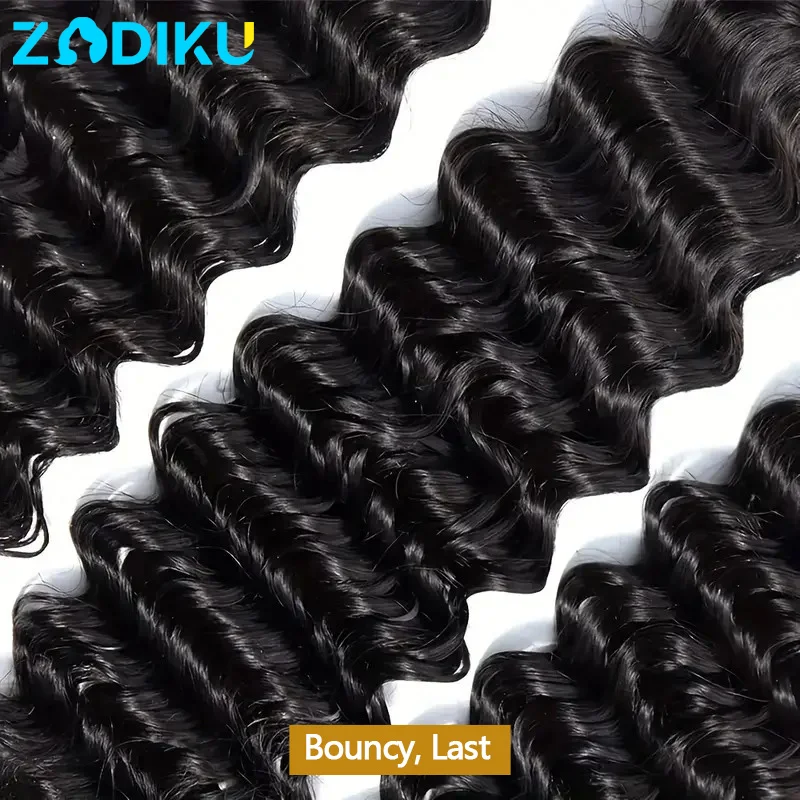 16-26 pollici Boho trecce capelli umani onda profonda fasci di capelli umani sfusi 100% capelli umani intrecciatura senza trama estensioni dei capelli malese