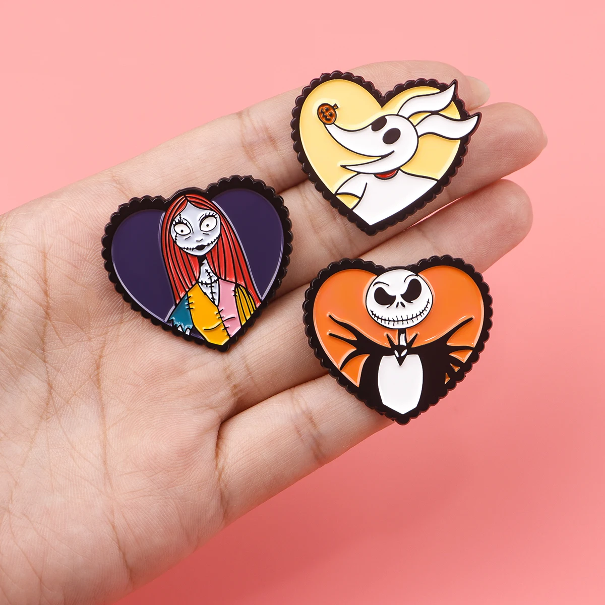 1-10 قطعة فيلم الرسوم المتحركة المختلطة المينا دبوس ظهره شارات دبابيس للملابس شارة مجوهرات اكسسوارات هدايا الهالوين #3