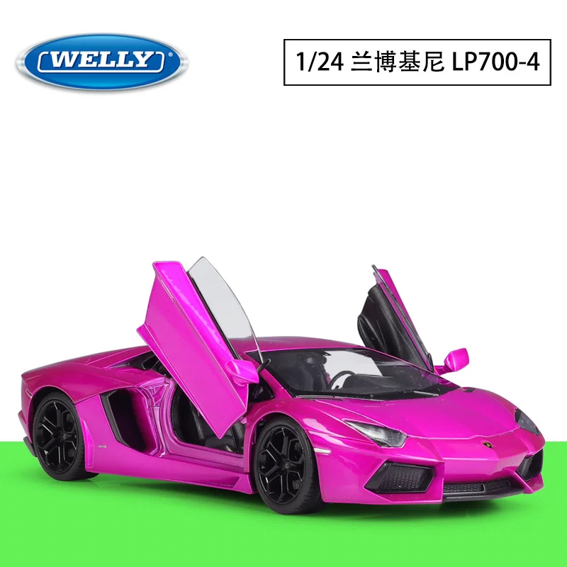 New Product 1/24 Lamborghini Aventador LP700-4 Sports Car Simulation Alloy Car Model DIY Handmade Toy Birthday Gift Collectibles