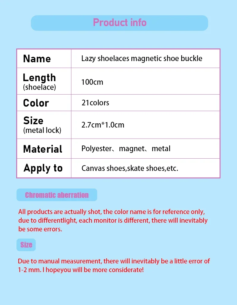 Bunte Magnetische Schnürsenkel Elastische Schnürsenkel ohne Binden Breite Schnürsenkel für Kinder & Erwachsene Sneaker-Schuhzubehör – Detail 8