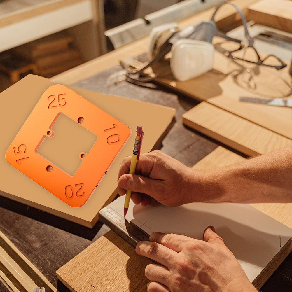 Arc Angle Corner Template R10-R25/R30-R50 Router Arcs Angle Positioning Template Arc Cutting Auxiliary Tool Woodworking Tool