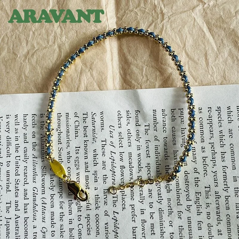 ARAVANT 925 Sterling Silber rotes Seil-Armband für Frauen, beste Freunde, Modeschmuck – Detail 4