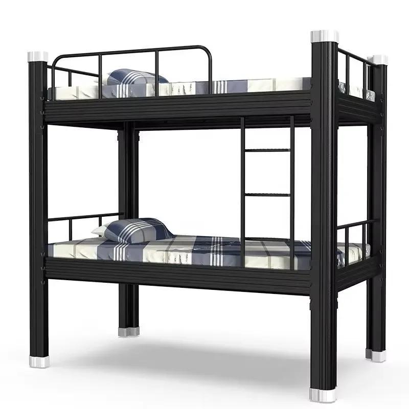 Custom Metal Bunk Bed Heavy Duty School Dormitory Loft Bed Adult Triple Bedroom Furniture