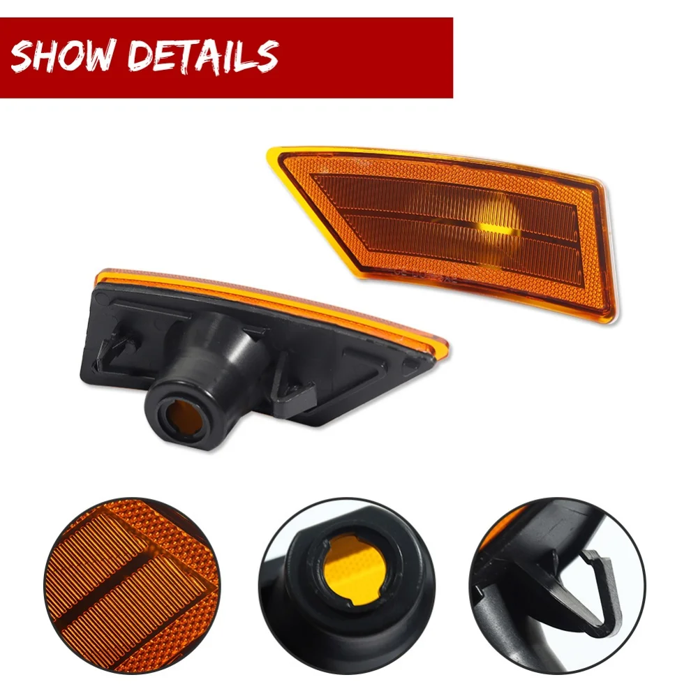 لفورد رينجر XL XLT الوهق 2019-2021 الجبهة الحاجز الجانب ماركر مؤشر غطاء خفيف قذائف لا لمبة/المقبس اكسسوارات السيارات #3