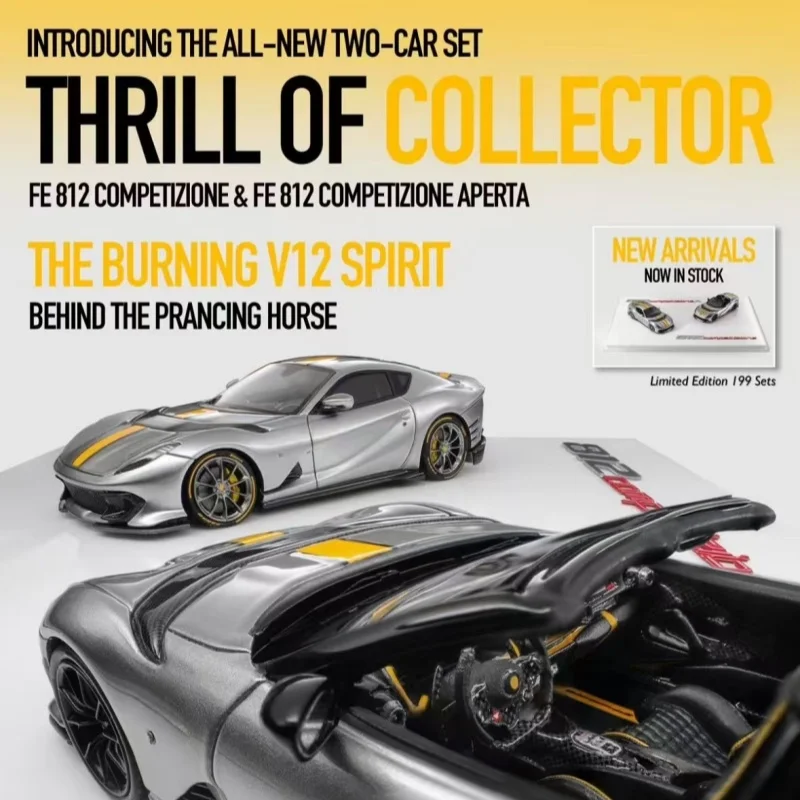 Fuelme フェラーリ　812C 812CA 2台セット Fuelme 1:64 812ca New product Competizione Aperta Two cars resin