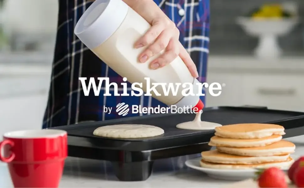 1000ML Silikon-Pfannkuchenteigspender mit Druckauslöser, Waffel- und Crêpe-Maker, Mixer, Cupcake- und Gebäck-Backzubehör – Detail 6