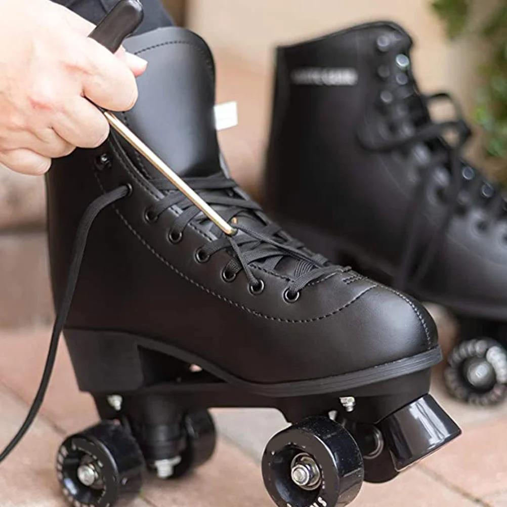 5-delige schaatsschoenhaak T-vormige schoenvetertrekkers aanscherpingstool draagbare schaatsen handvat gereedschap benodigdheden spanners ijzer kunststof