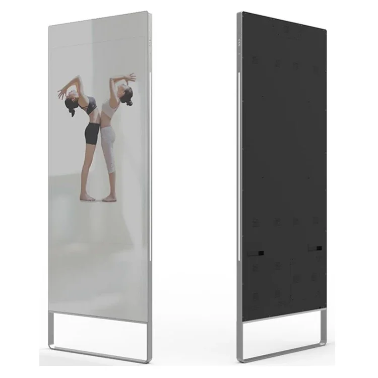 2024 New 32 Inch Magic Mirror Home Exercise Wall Mount Interactive Smart Mirror Touch Screen Lcd AI Smart Fitness Mirror