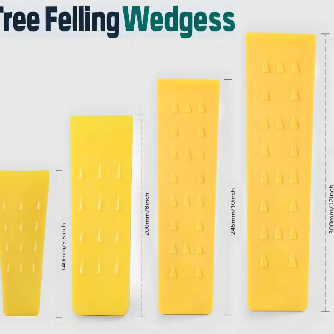 5.5-12inch Tree Felling Wedges for Tree Cutting Falling Bucking Sturdy Wood Splitting Wedge Logging Supplies Tools Logging Wedge