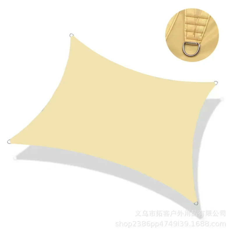 3.6x3.6x3.6M Triangle Sun Shade Sail 420D Oxford Fabric Waterproof UV Block Outdoor Patio Awning for Garden Backyard Pool Deck