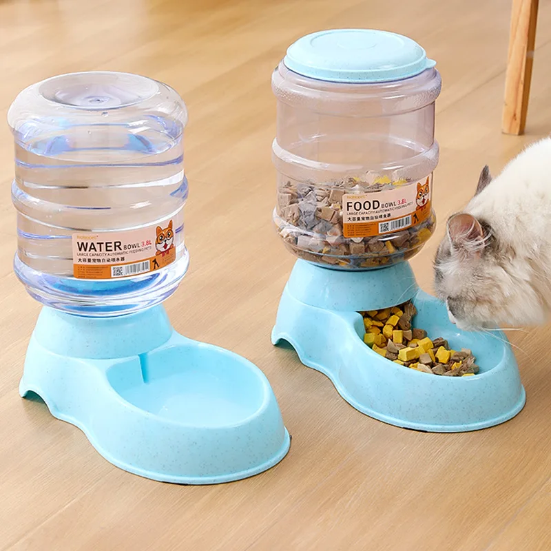3.8L Pet Automatic Water Feeder Plastic Large Capacity Pet Feeder Cat Bowl Wholesale Pet Feeding Water Feeder