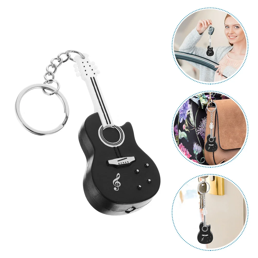 Guitar Keychain Car Chains Women for Keys Keyring Backpack Pendant Music Party Favor Instrument Purse Charms Decorative Rings