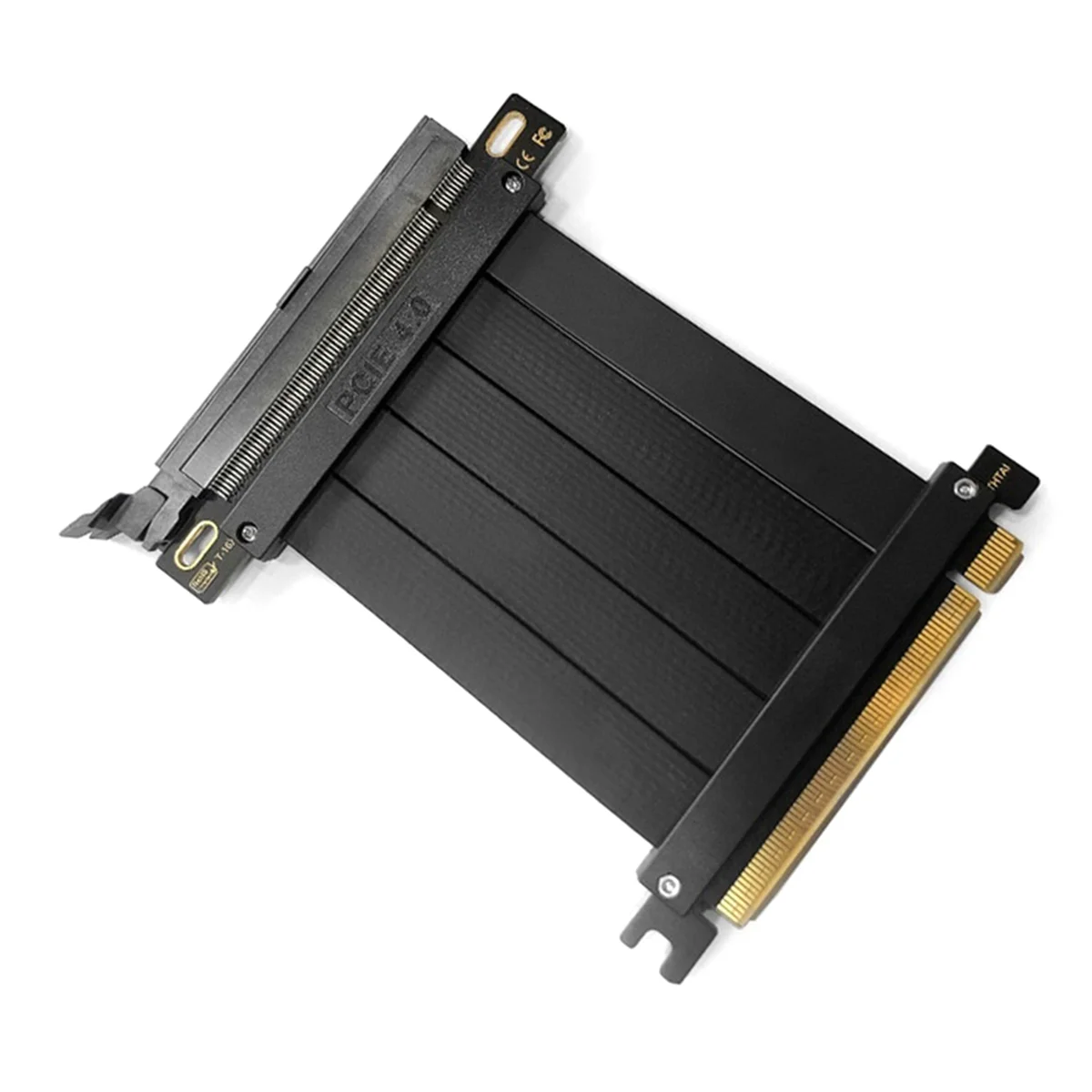 Full Speed PCI-E 4.0 16X กราฟิกการ์ดอะแดปเตอร์ขยายพอร์ต 180 องศา 10 ซม.