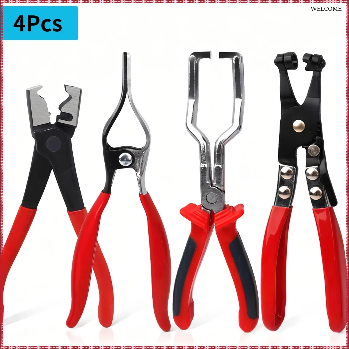 

Набор из 4 плоскогубцев для снятия хомутов и трубок, инструмент для авторемонта