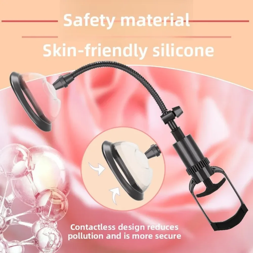 دليل الثدي مضخة المهبل كوب شفط مزدوج الثدي المهبل توسيع مدلك G-بقعة محفز الإناث الكبار الاستمناء