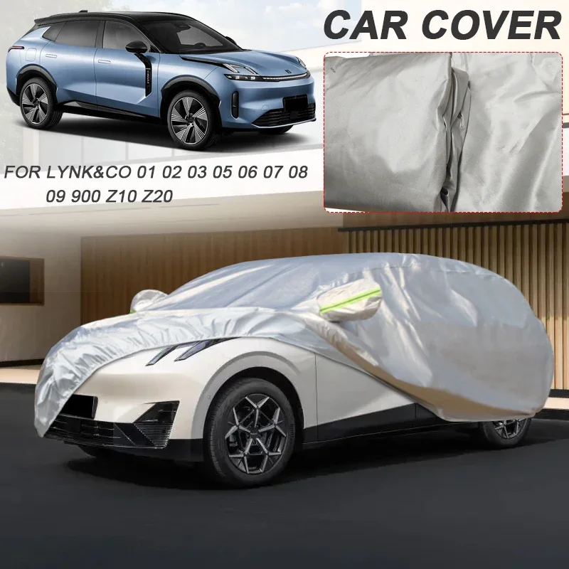 Car 210T Polyester Cover For LYNK&CO 01 02 Z20 03 05 06 07 08 09 900 Z10 Waterproof Anti-UV Dustproof Auto Protect Accessories