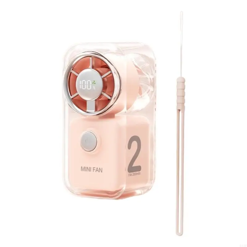 F92F Little Effective Cooling Fan With LED Screen For Travel And Work sectors