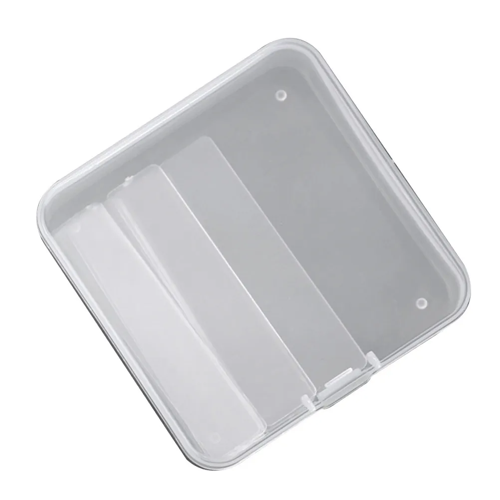 1Set Nail Art Supplies Container Sturdy Durable Empty Nail Tips Case Portable Display Stand for Nails Display Case