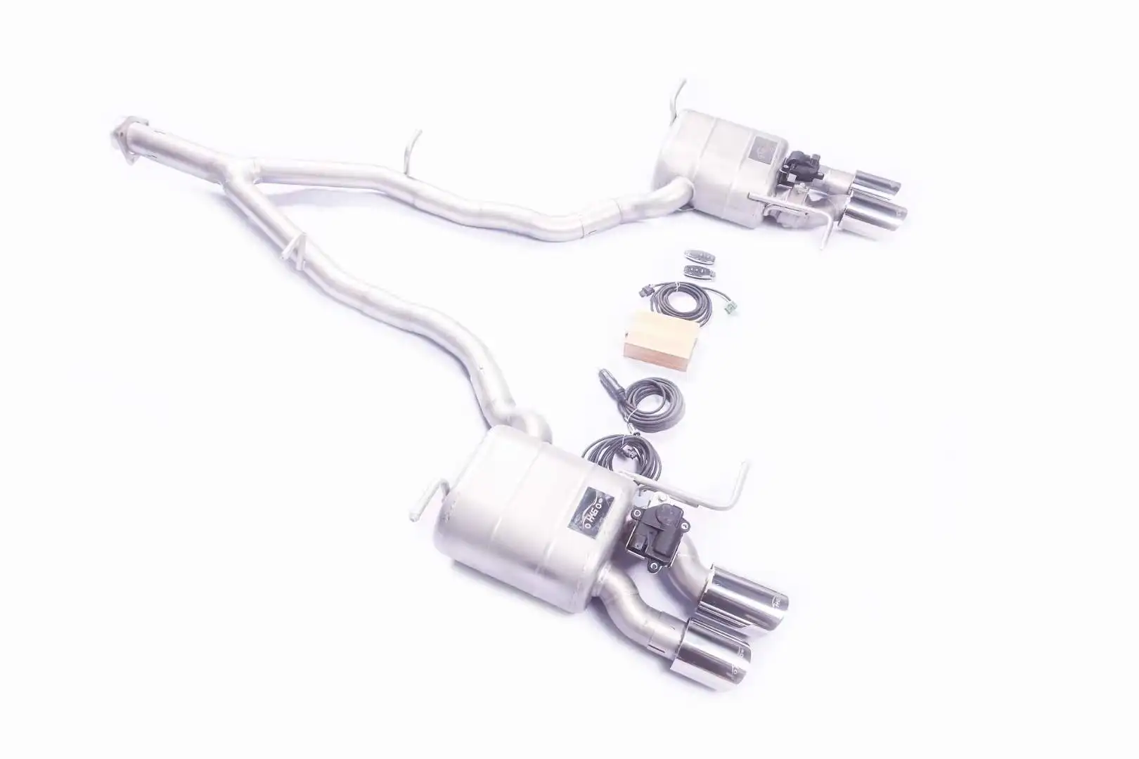 

【 Custom product 】 For 04-11 Mercedes-Benz SLK 200 1.8T Catback 304 stainless steel adjustable valve exhaust system silencer